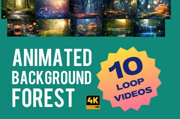 Animated Forest Backgrounds – 10 Looping for Digital Escape