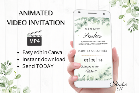 Classic Usher Proposal W3402U: A Modern Script for Elegant Invitations