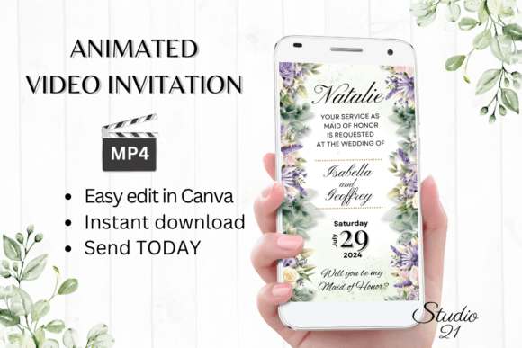 Digital Maid of Honor Proposal W3414MH: A Modern Script for Special Moments
