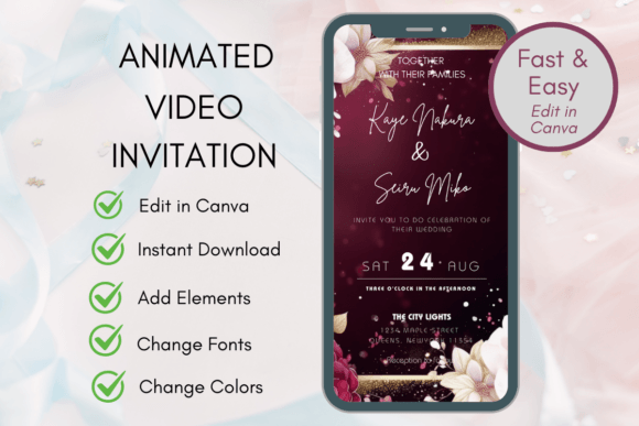 Digital Wedding Invitation Video Evite: Your Modern Invite