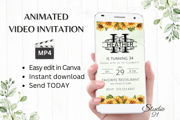 Monogram Letter H: Your Animated Digital Invite Solution