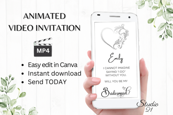 Silver Bridesmaid Proposal W3930M: Crafting Unforgettable Moments